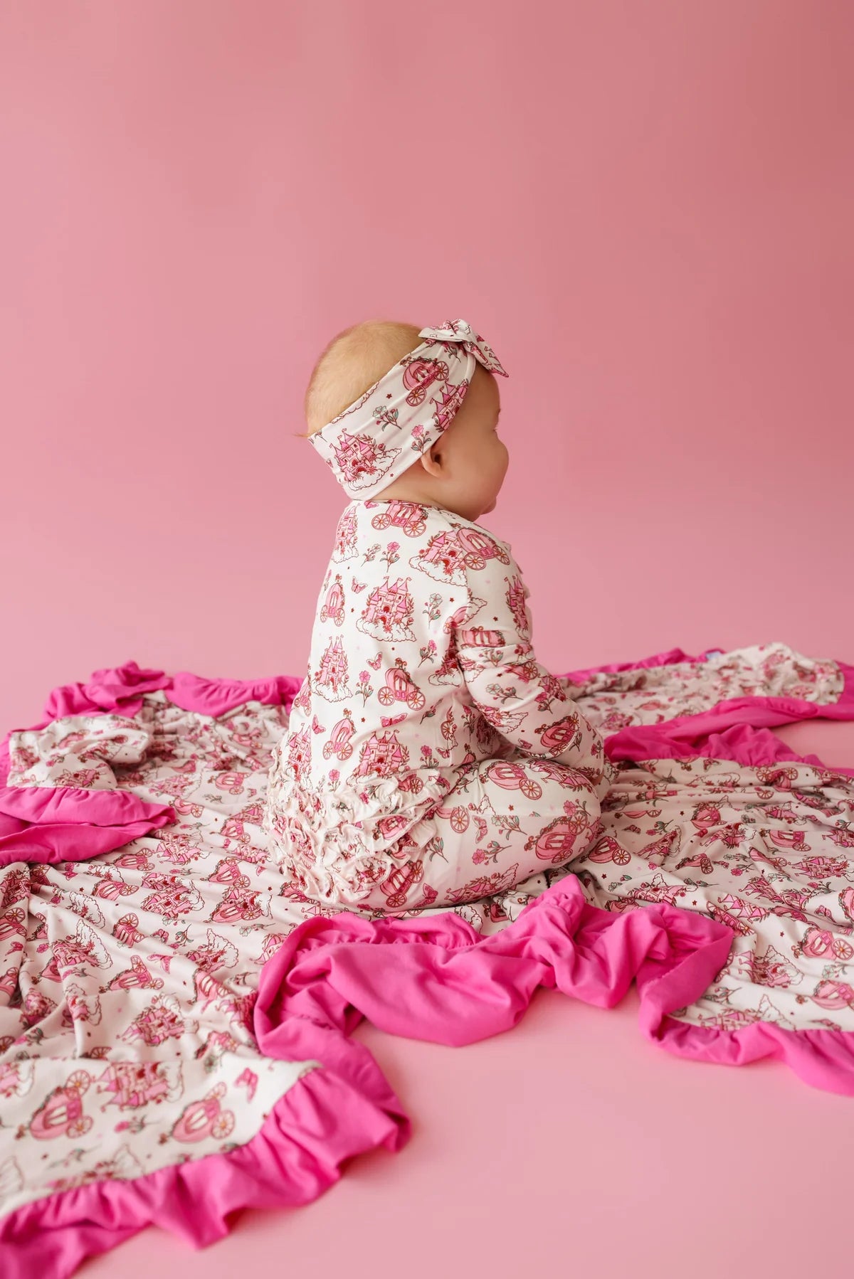 Fairytale Garden Ruffle Bamboo Zippy