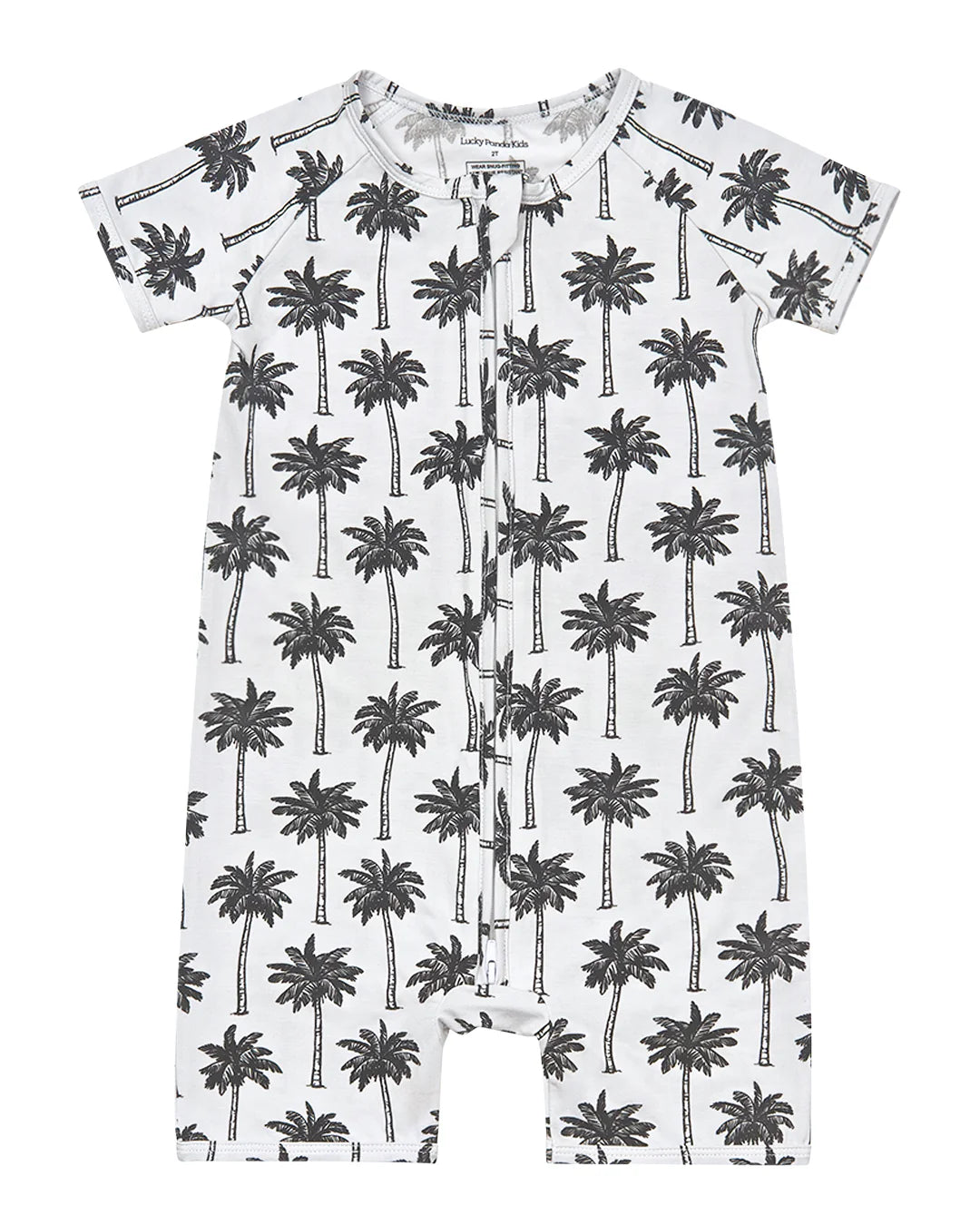White Palm - Bamboo Shorty Romper