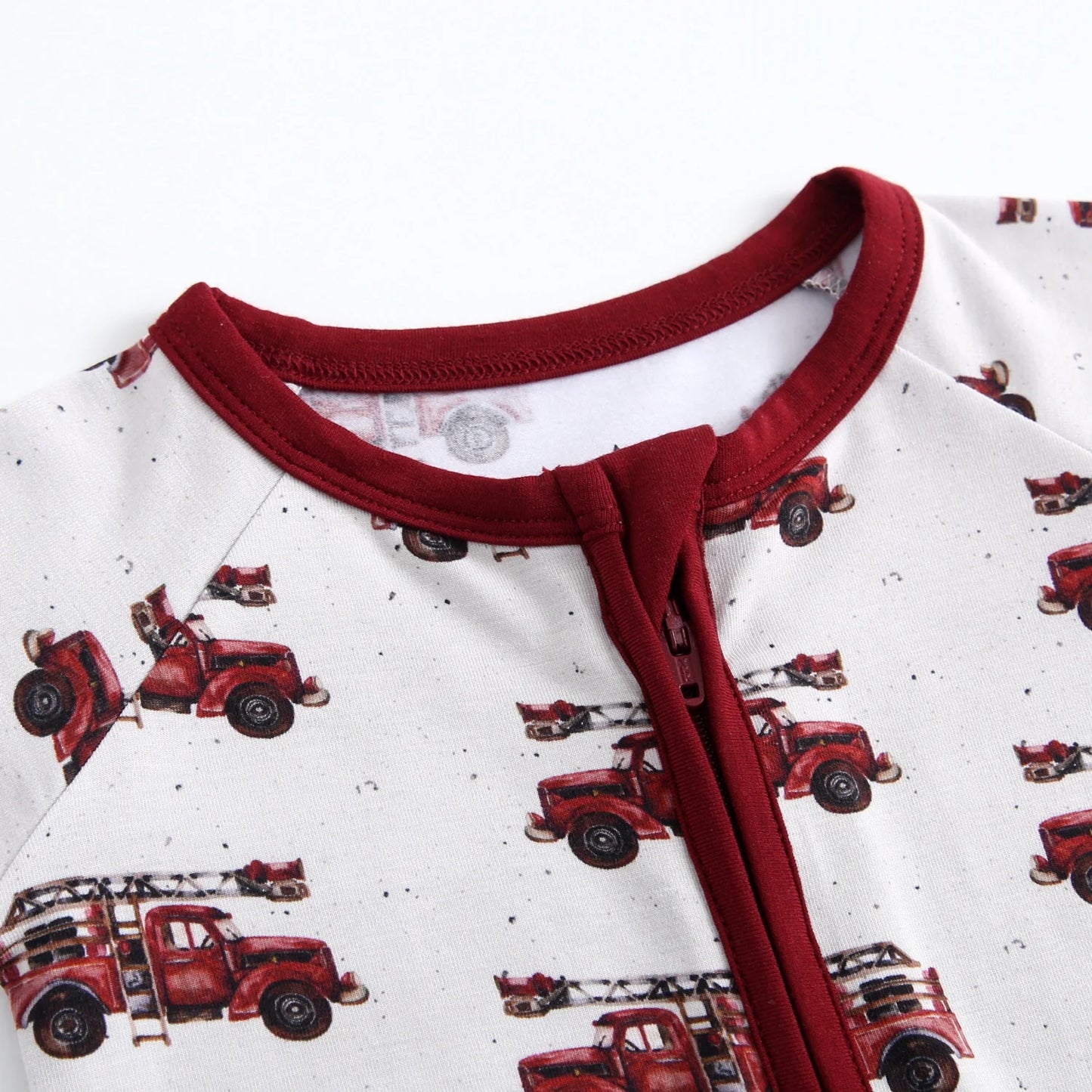 Vintage Firetrucks Bamboo Zippy