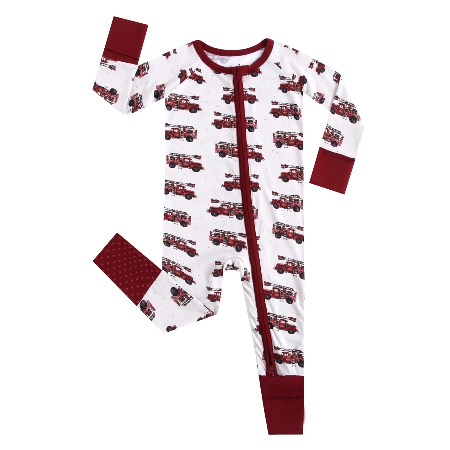 Vintage Firetrucks Bamboo Zippy