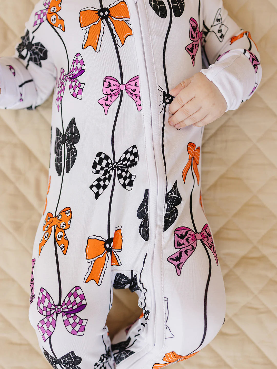 Spooky Bows Bamboo Zippy