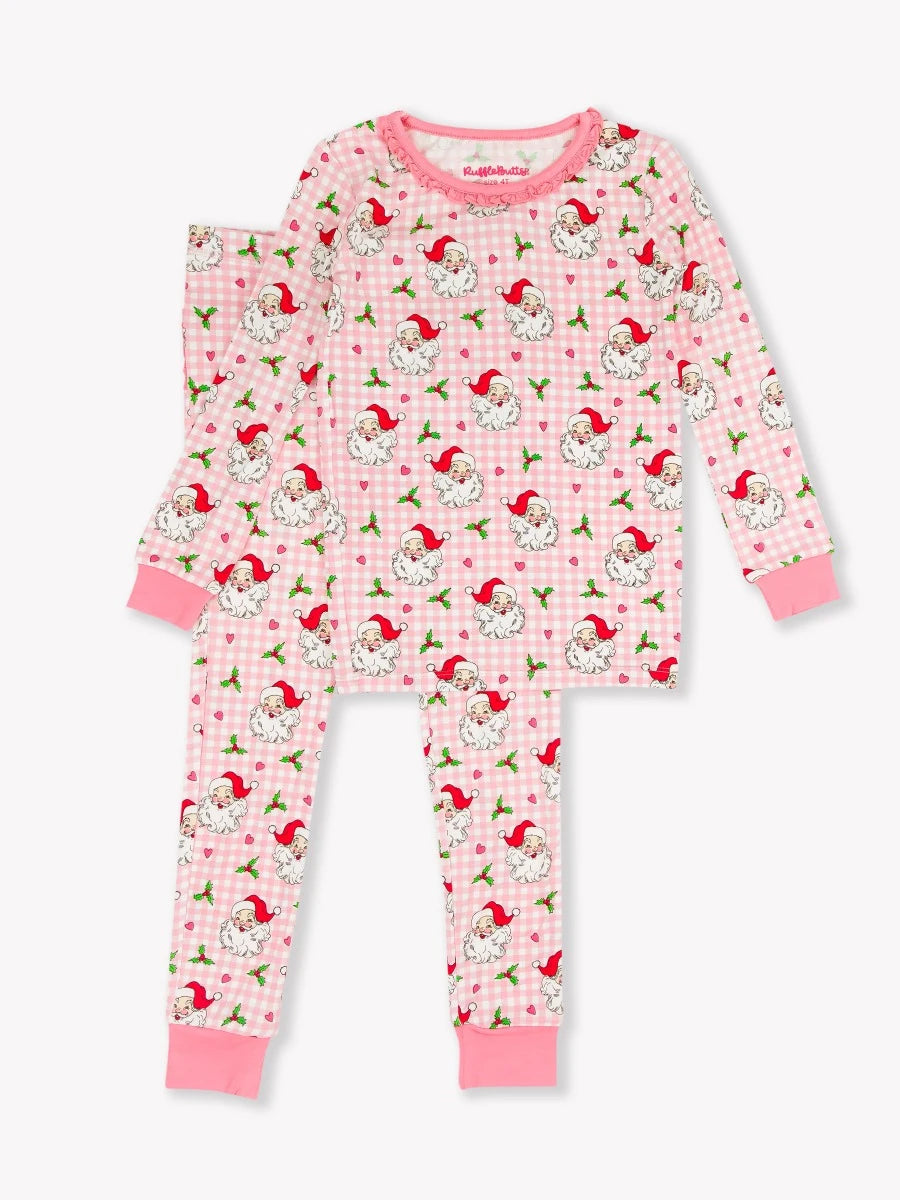 Pink Santa Bamboo Set