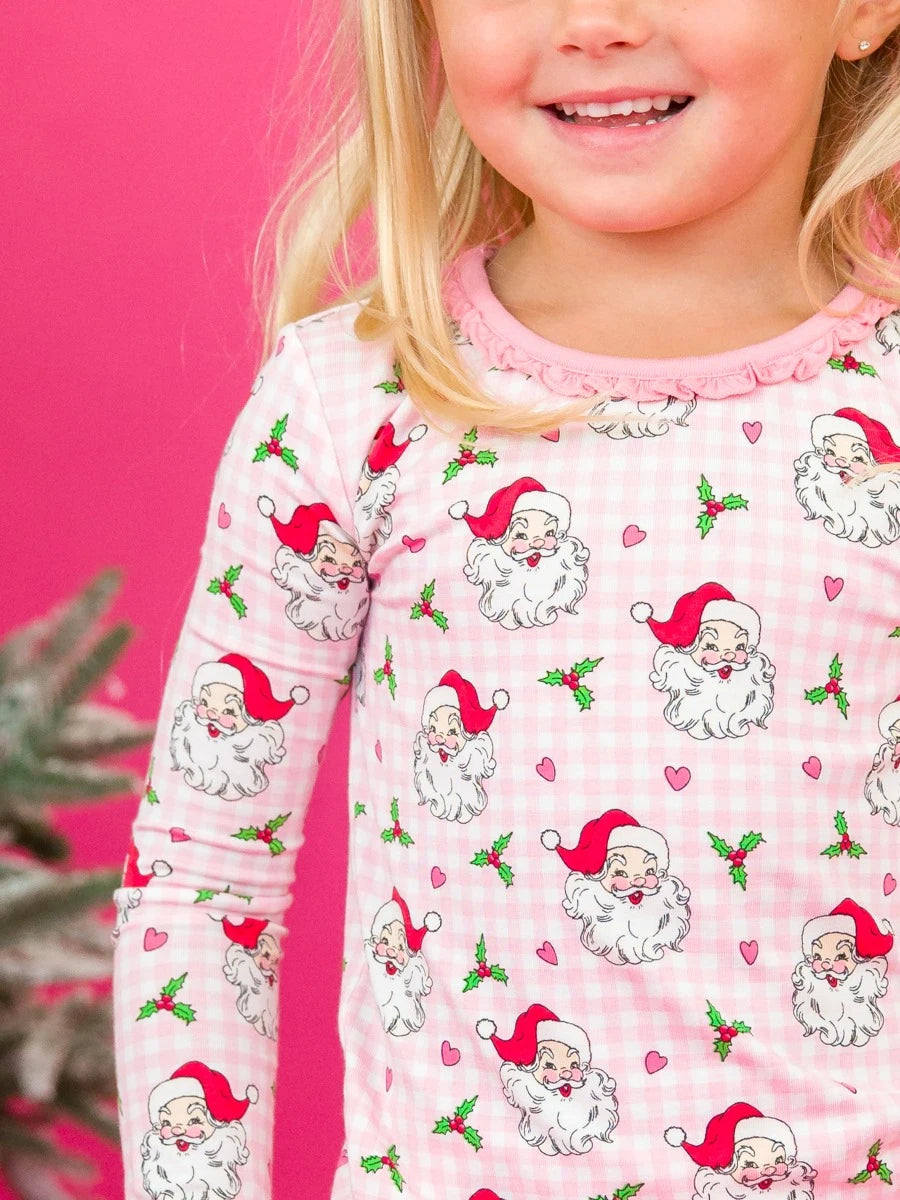 Pink Santa Bamboo Set