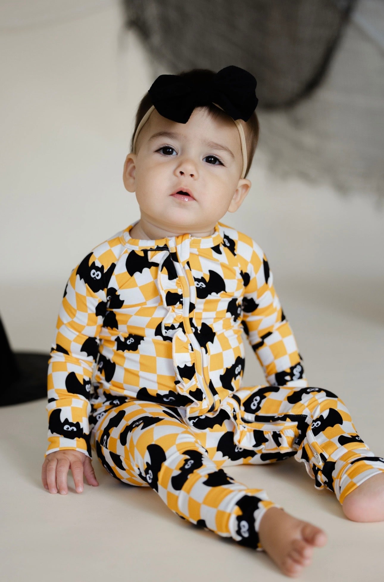 Bewitching Bat (RUFFLE) Bamboo Zippy