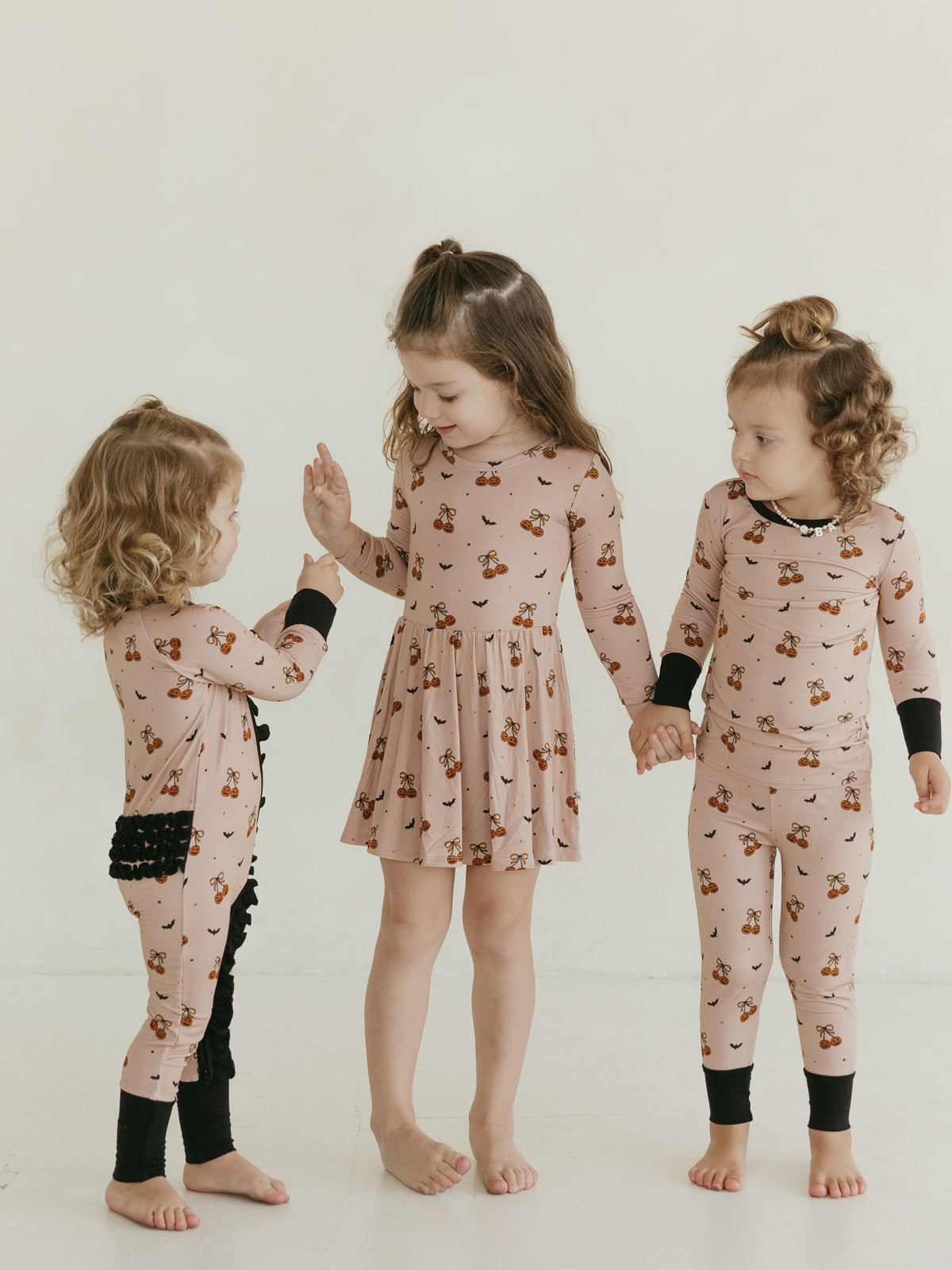 Pumpkin Cherries Bamboo Set