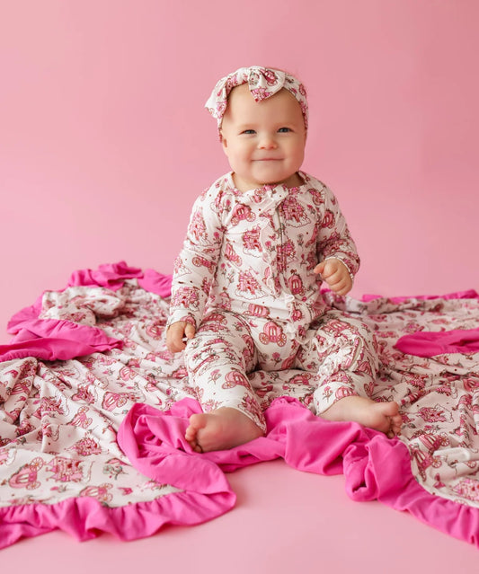 Fairytale Garden Ruffle Bamboo Zippy