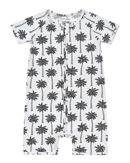 White Palm - Bamboo Shorty Romper