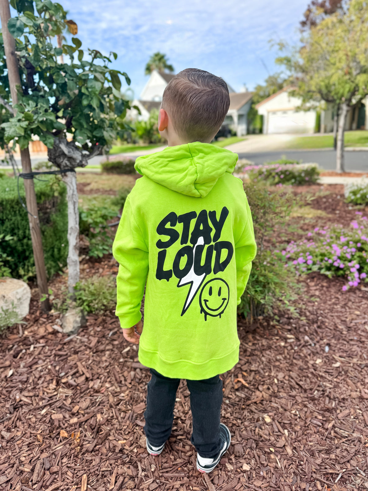 "Stay Loud" Graphic Bamboo Fleece Hoodie