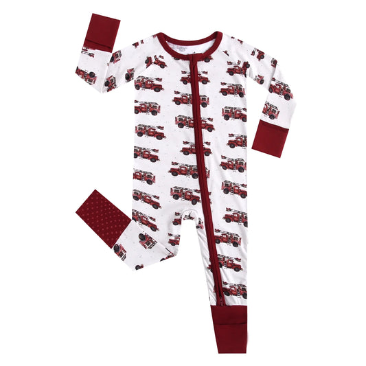 Vintage Firetrucks Bamboo Zippy