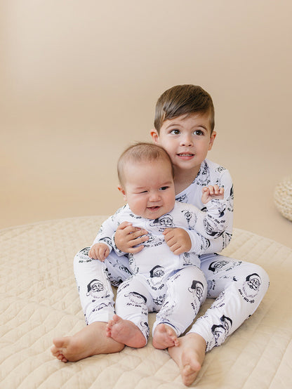 Bamboo Zip Romper | Cool Santa