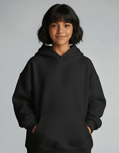 Dreamy Soft Charlie Play Solid Color - Bamboo Kids Pull Over Hoodie Sweatshirt