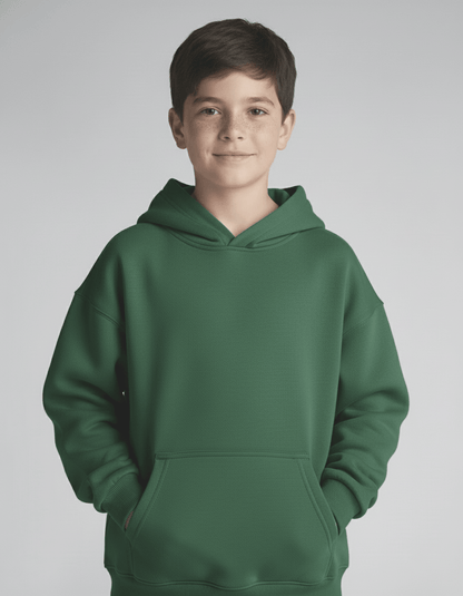 Dreamy Soft Charlie Play Solid Color - Bamboo Kids Pull Over Hoodie Sweatshirt