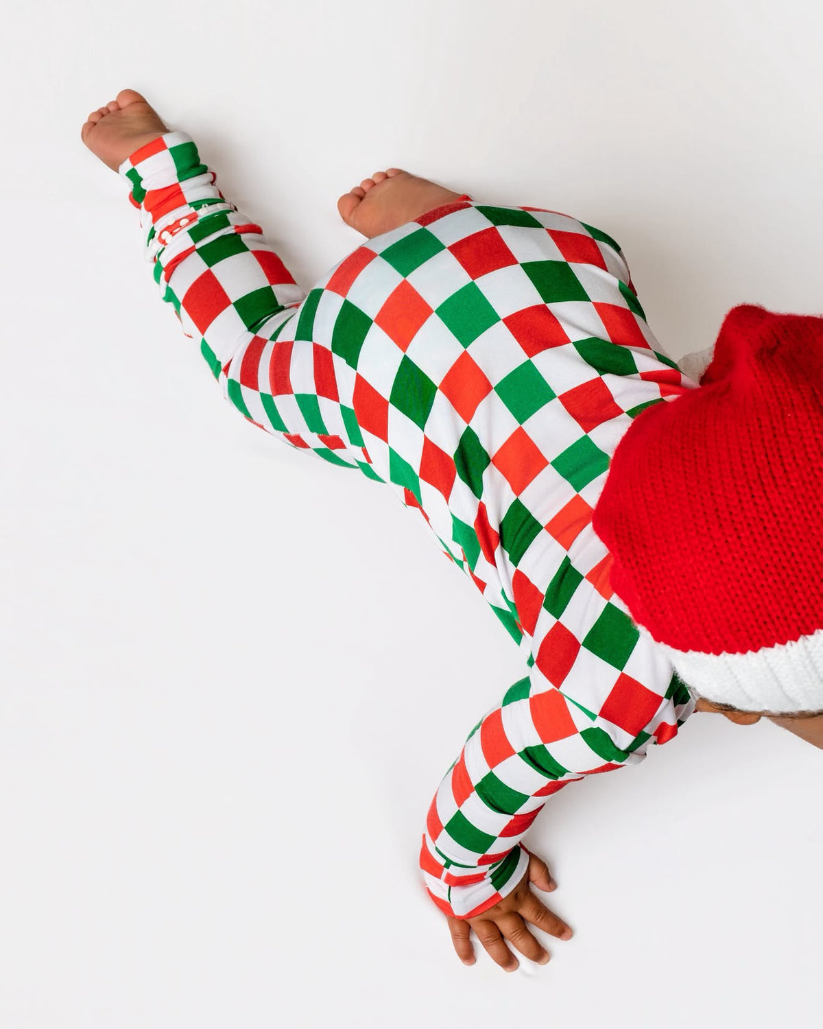 Santa's Checkerboard Bamboo Zippy
